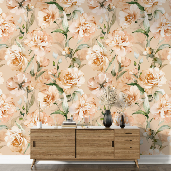 Papel pintado con motivos XL - Motivo floral