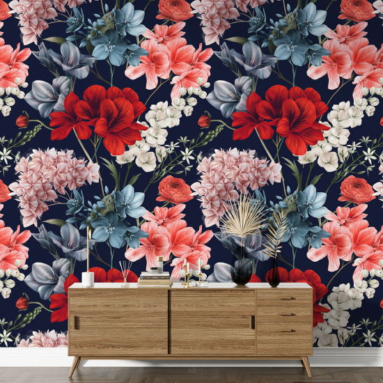 Papel pintado con motivos XL - Motivo floral