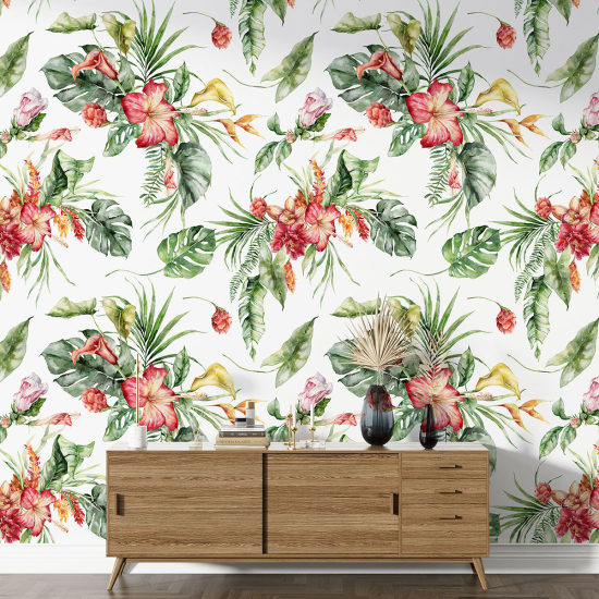 Papel pintado con motivos XL - Motivo floral