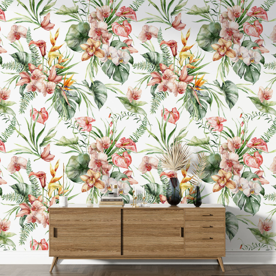 Papel pintado con motivos XL - Motivo floral