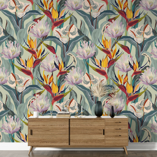 Papel pintado con motivos XL - Motivo floral