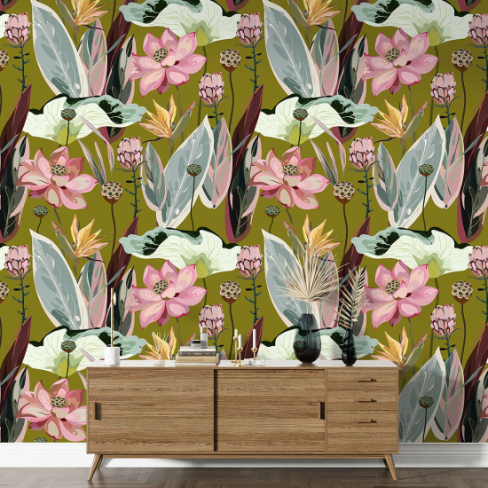 Papel pintado con motivos XL - Motivo floral