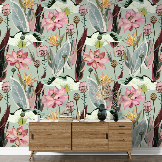Papel pintado con motivos XL - Motivo floral