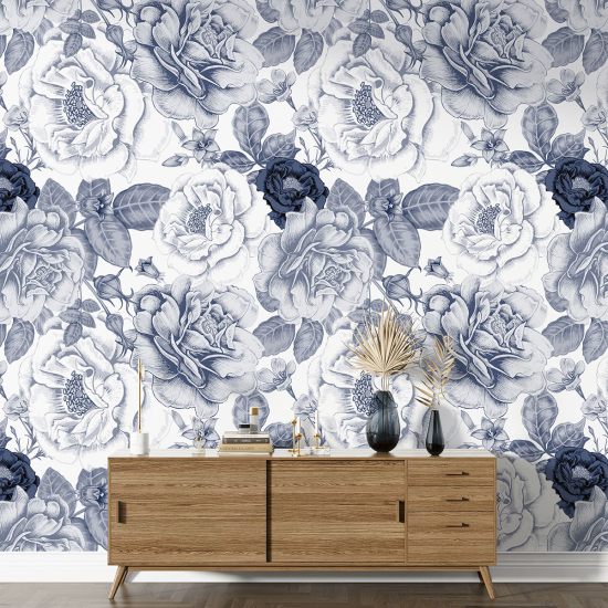 Papel pintado con motivos XL - Motivo floral