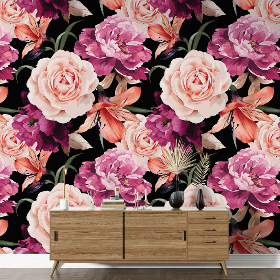 Papel pintado con motivos XL - Motivo floral