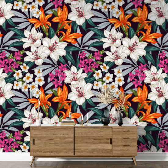 Papel pintado con motivos XL - Motivo floral