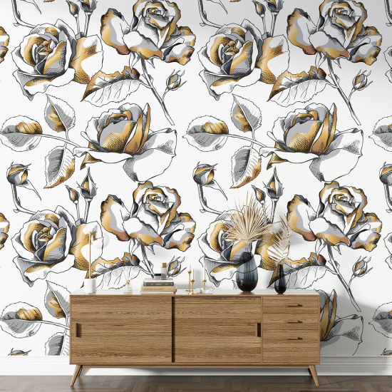 Papel pintado con motivos XL - Motivo floral