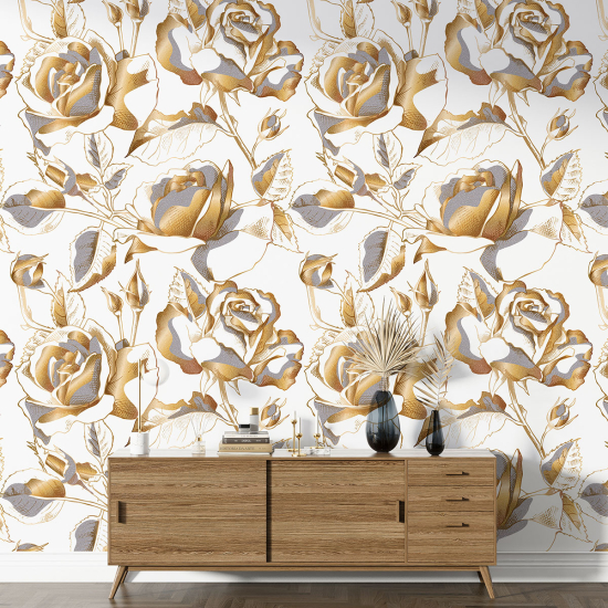 Papel pintado con motivos XL - Motivo floral