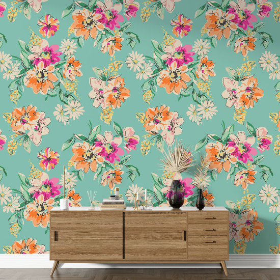 Papel pintado con motivos XL - Motivo floral