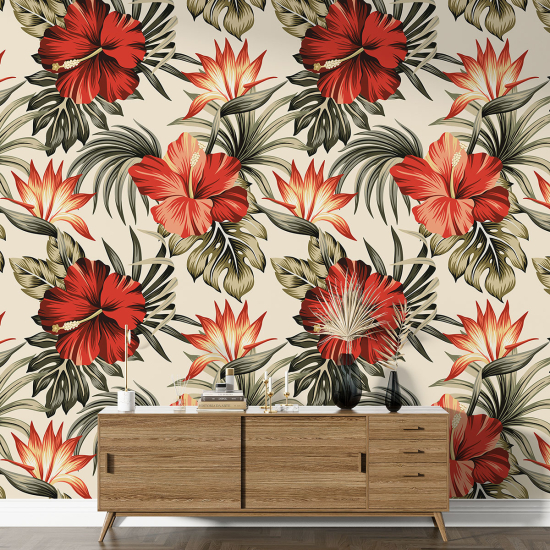 Papel pintado con motivos XL - Motivo floral