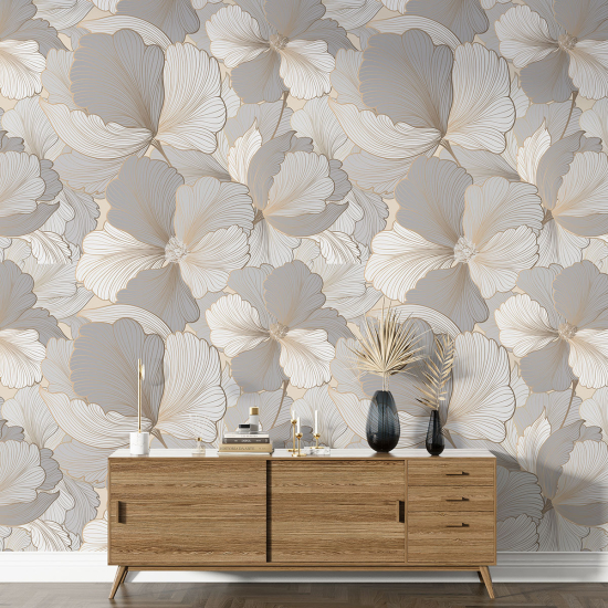 Papel pintado con motivos XL - Motivo floral