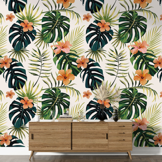 Papel pintado con motivos XL - Motivo floral