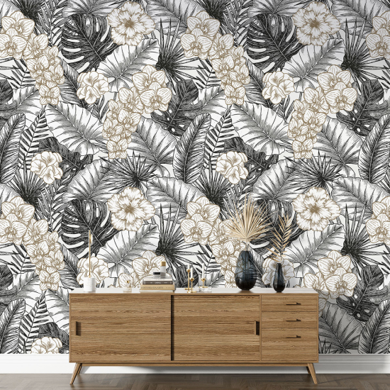 Papel pintado con motivos XL - Motivo floral