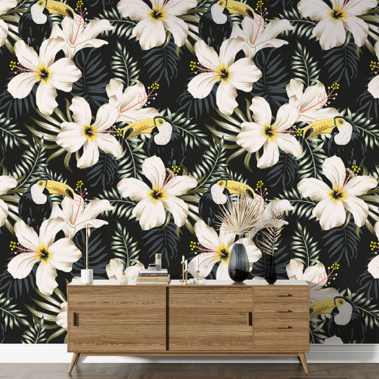 Papel pintado con motivos XL - Motivo floral