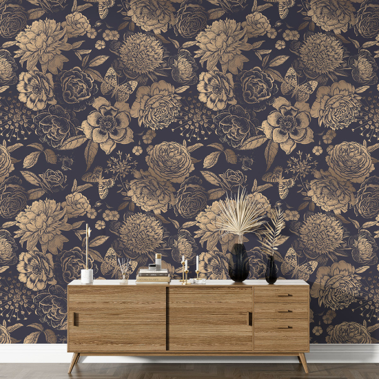 Papel pintado con motivos XL - Motivo floral
