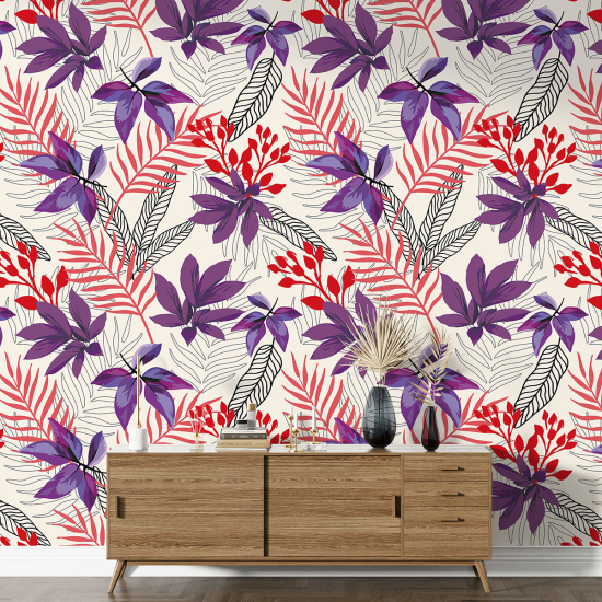 Papel pintado con motivos XL - Motivo floral