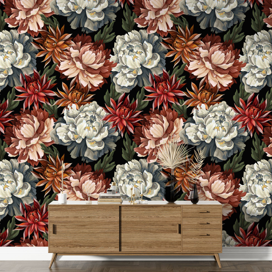Papel pintado con motivos XL - Motivo floral