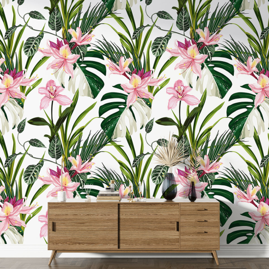 Papel pintado con motivos XL - Motivo floral