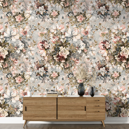 Papel pintado con motivos XL - Motivo floral