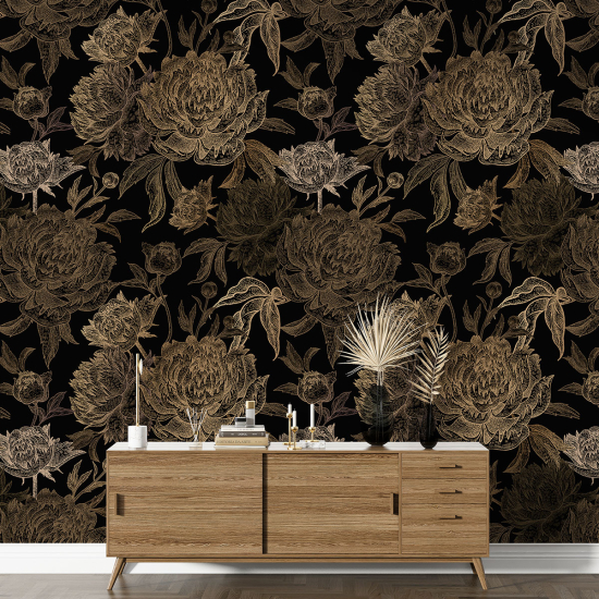 Papel pintado con motivos XL - Motivo floral