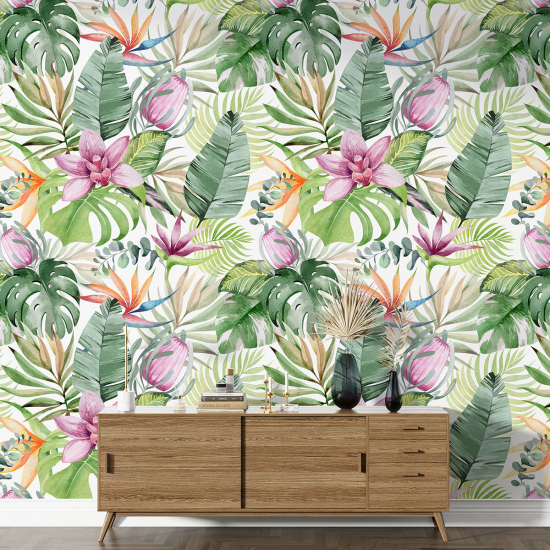 Papel pintado con motivos XL - Motivo tropical