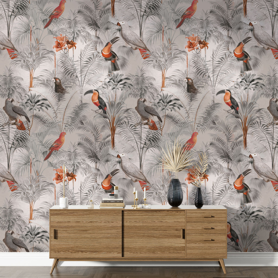 Papel pintado con motivos XL - Pájaros