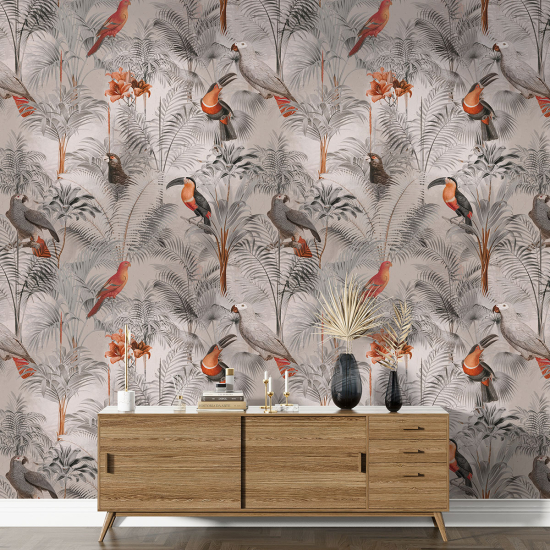 Papel pintado con motivos XL - Pájaros