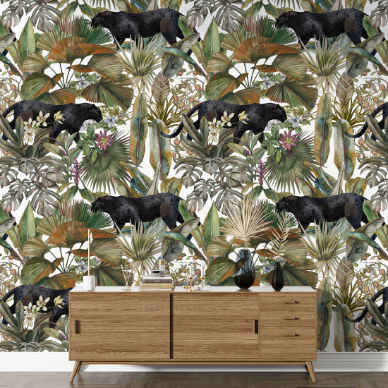 Papel pintado con motivos XL - Panteras Negras