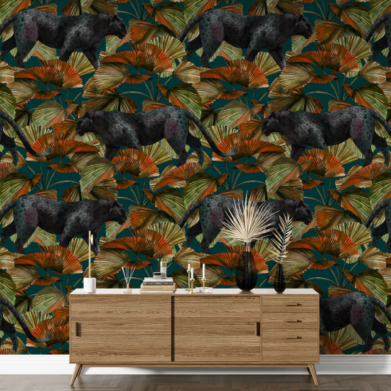 Papel pintado con motivos XL - Panteras Negras