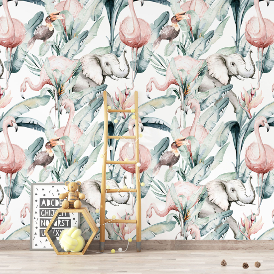 Papel pintado con motivos XL para niños - infantil - Animales