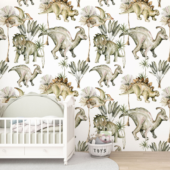 Papel pintado con motivos XL para niños - infantil - Dinosaurios