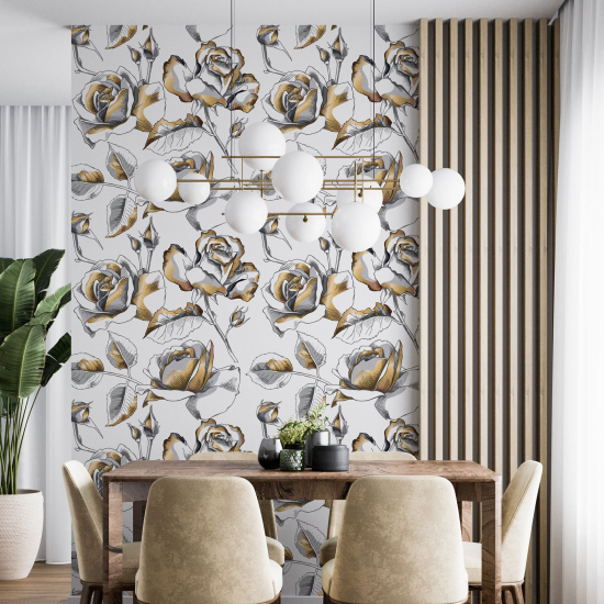 Papel pintado - Motivo floral