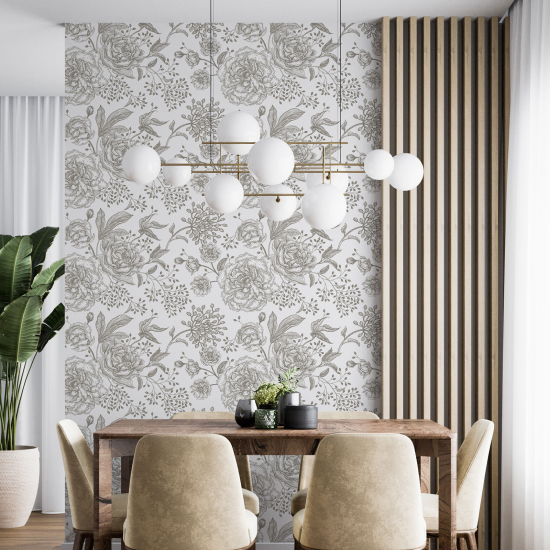 Papel pintado - Motivo floral