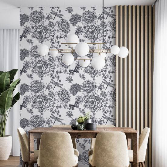 Papel pintado - Motivo floral