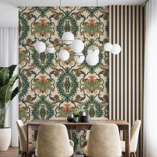 Papel pintado - Motivo oriental