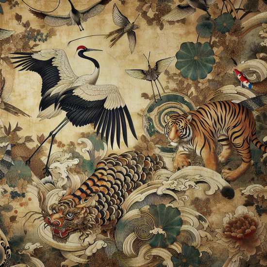 Papel pintado panorámico - Animales