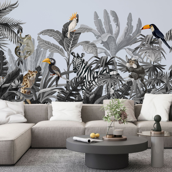 Papel pintado panorámico - Animales de la Selva