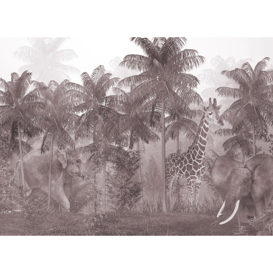 Papel pintado panorámico - Animales de la Selva