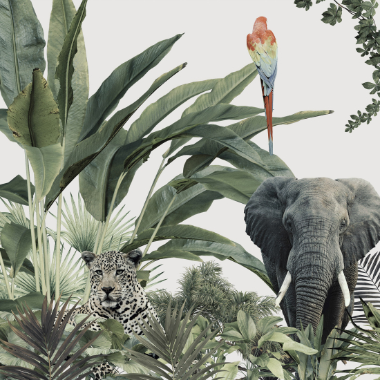 Papel pintado panorámico - Animales de la Selva