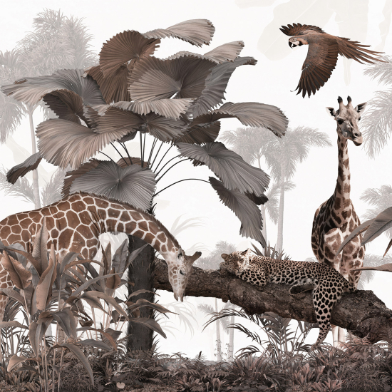 Papel pintado panorámico - Animales de la Selva