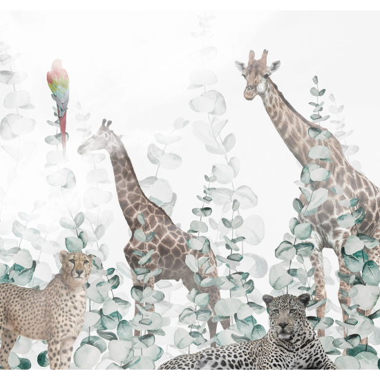 Papel pintado panorámico - Animales de la Selva