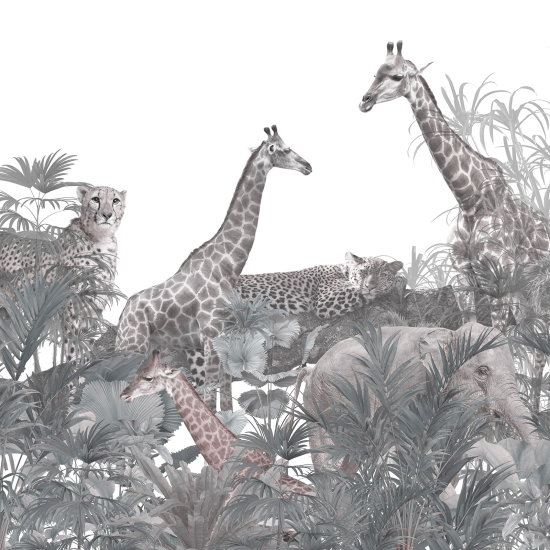Papel pintado panorámico - Animales de la Selva