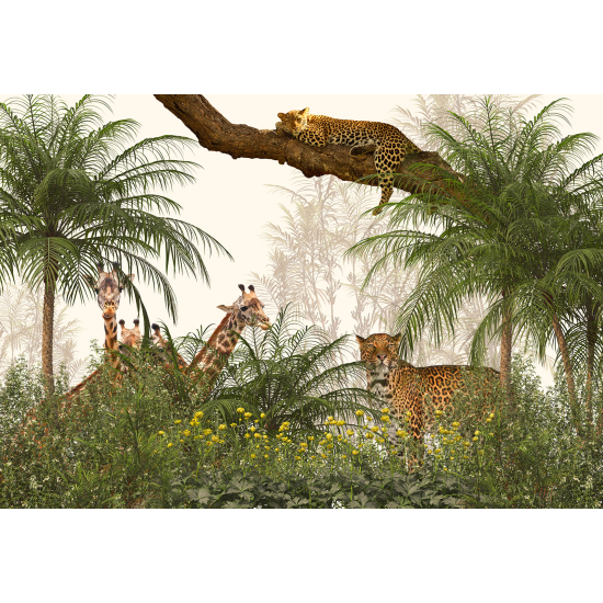 Papel pintado panorámico - Animales de la Selva
