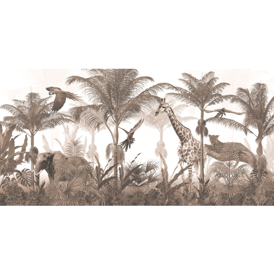 Papel pintado panorámico - Animales de la Selva