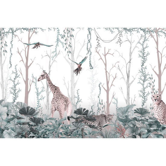 Papel pintado panorámico - Animales de la Selva