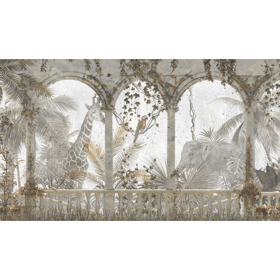 Papel pintado panorámico - Animales de la Selva