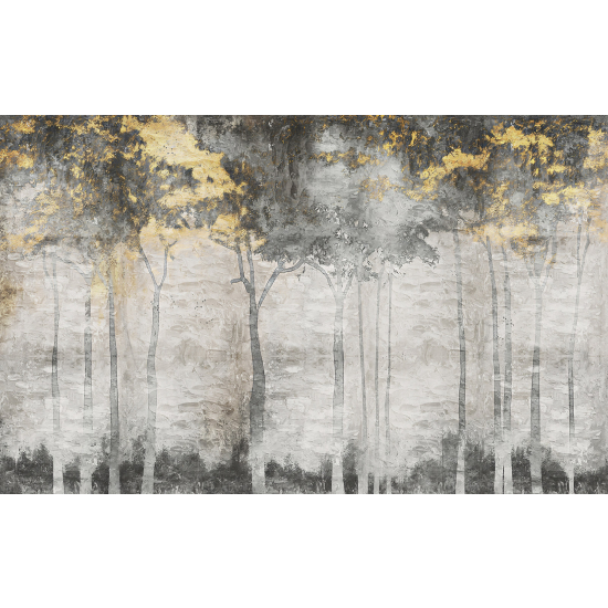 Papel pintado panorámico - Árboles abstractos