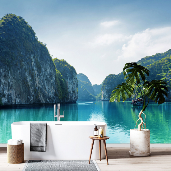 Papel pintado panorámico - Bahía de Ha Long