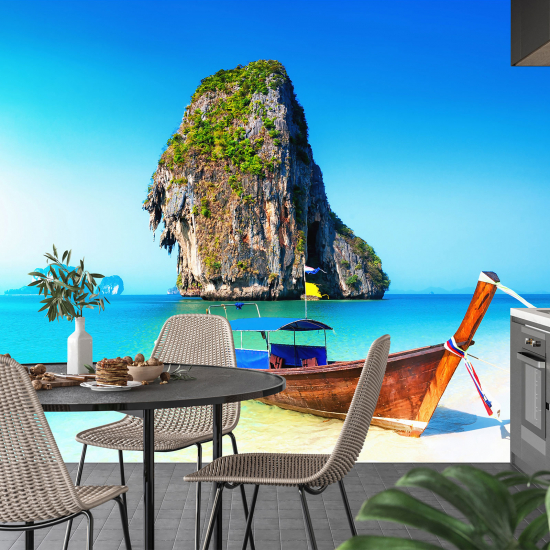 Papel pintado panorámico - Barco Tailandia