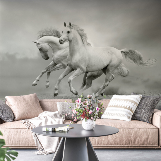 Papel pintado panorámico - Caballos